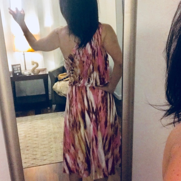 NWT Suzi Chin for Maggy Boutique Shoulder Dress 4 - Picture 3 of 8